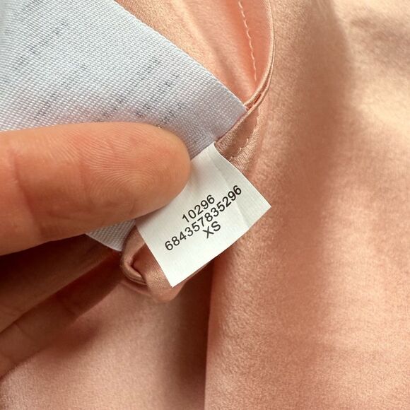 AYR The Ten Outta Ten - Heavyweight Silk Bias Cut Slip Dress Sunset Pink XS - Picture 9 of 16